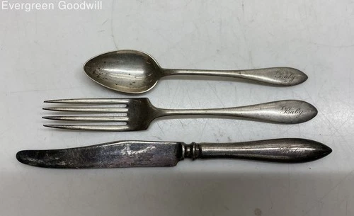 Towle Sterling Silver Fork Spoon and Knife Set