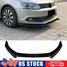 For 2011-2014 Jetta 6 MK6 Standard Gloss Black Front Bumper Lip Splitter Spoiler
