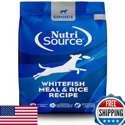 Nutrisource Choice For Dogs Whitefish Meal Rice Recipe 5 Lb.
