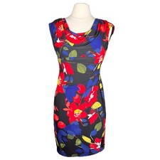 Lauren Ralph Lauren Floral Cowl Neck Sheath Dress 10P Petite