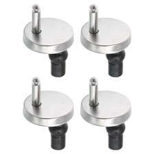 4Pcs Toilet Seat Hinge Fixings Top Fix Nut Screw Hole Fitting with 45mm Base