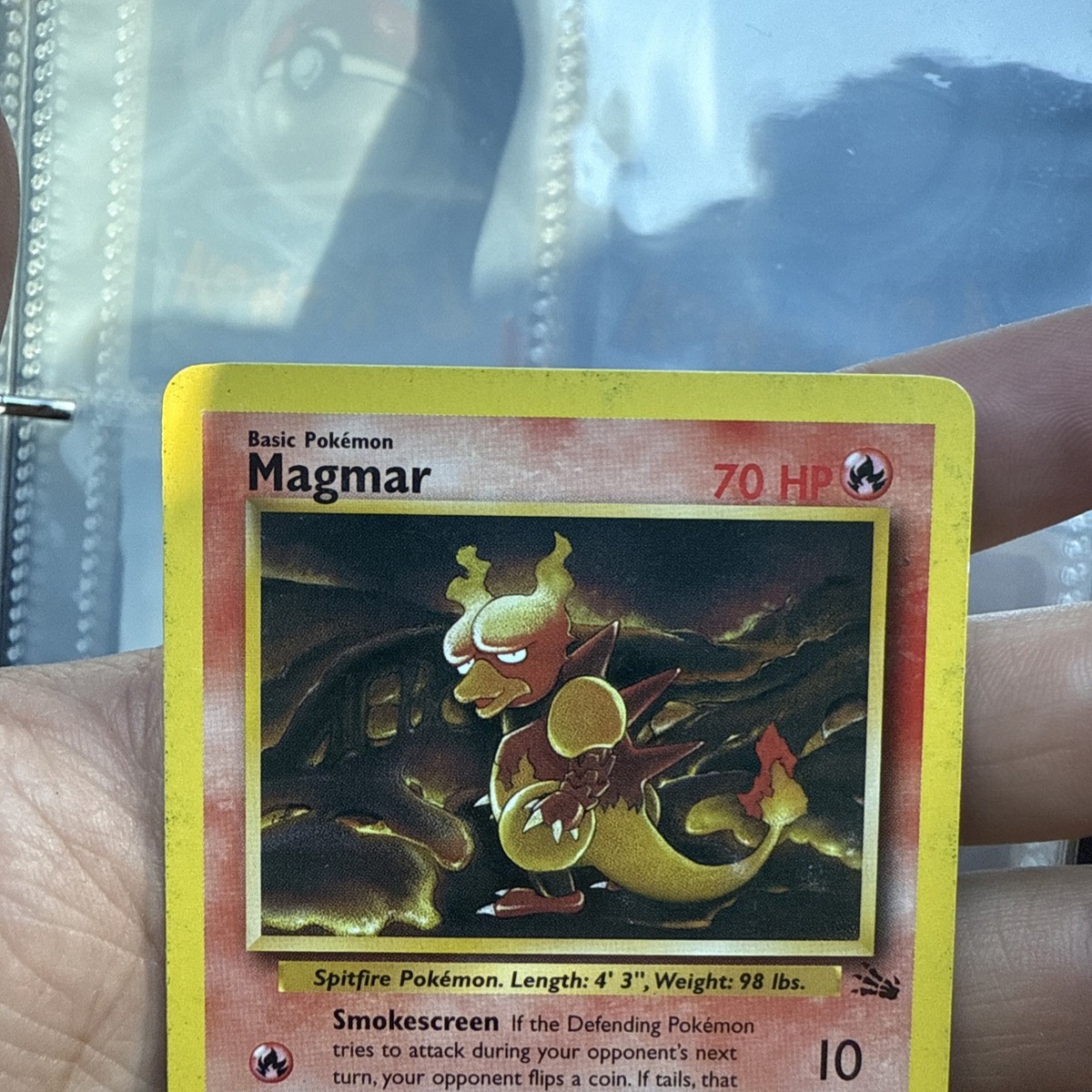 magmar 1995 pokemon card Magmar Card 39/62 - Pokemon Card 1995