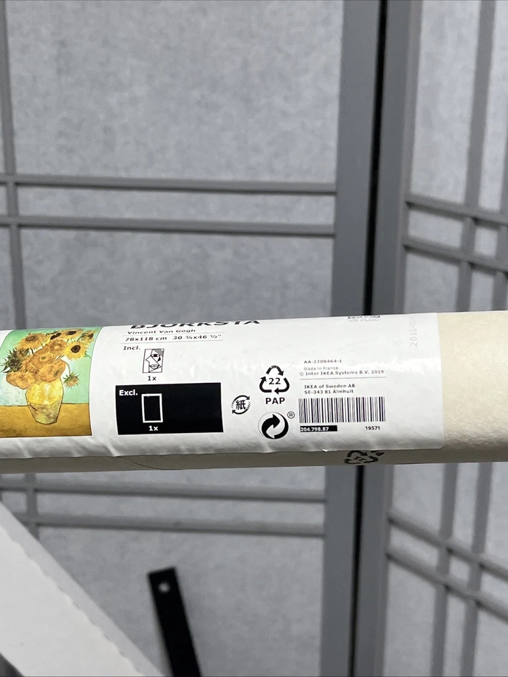 IKEA BJORKSTA Van Gogh Sunflowers Picture With Silver Matching Frame-New In Box - Image 2 of 4