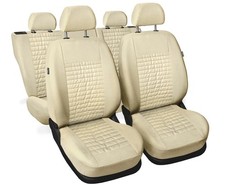 Kunstleder Autositzbezüge Schonbezüge Beige Set für Mercedes B W245 W246 W247