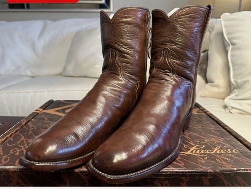 Lucchese Classics Handmade Florence Baby Buffalo Men's Cowboy Boots 10D