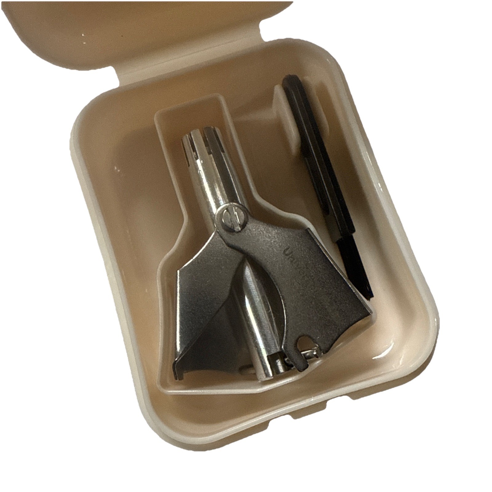 Portable Nose Hair Trimmer for Men and Women with Mini Brush & Travel Case