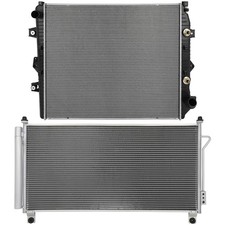 Radiator & AC Condenser Cooling Kit For 2015-16 Chevrolet Silverado 2500 HD 6.6L