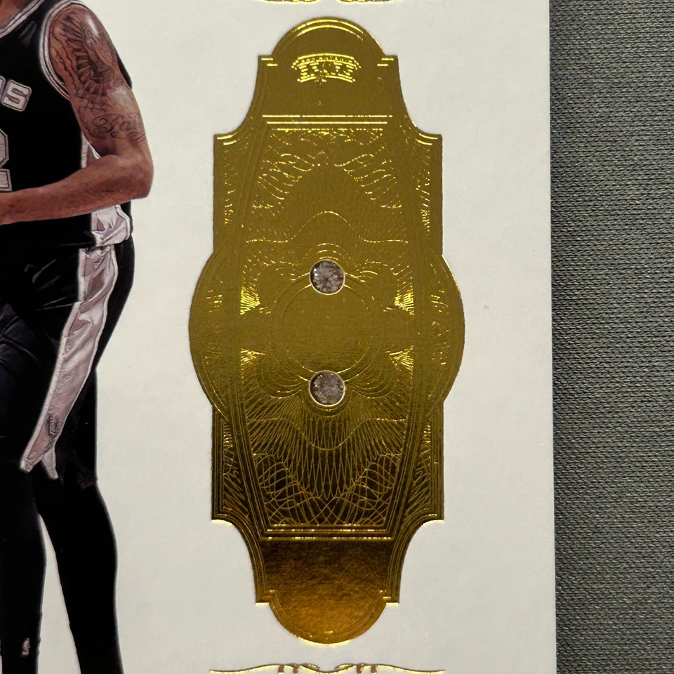 2016-17 Panini Flawless Basketball LaMarcus Aldridge #68 Dual Diamond GOLD 01/10 - Image 3 of 4