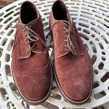 Shoes Rocha John Rocha Mens Smart Footwear Suede Teak  Brown Lace Up Size UK 7