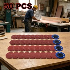 50P 2inch 80Grit Aluminum Oxide Roll Lock Die Grinder Sanding Grinding Disc- -/ 