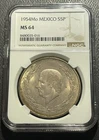 Photo of a 1954 Mexico 5 Pesos Silver from an eBay listing that sold on Jun 21, 2026