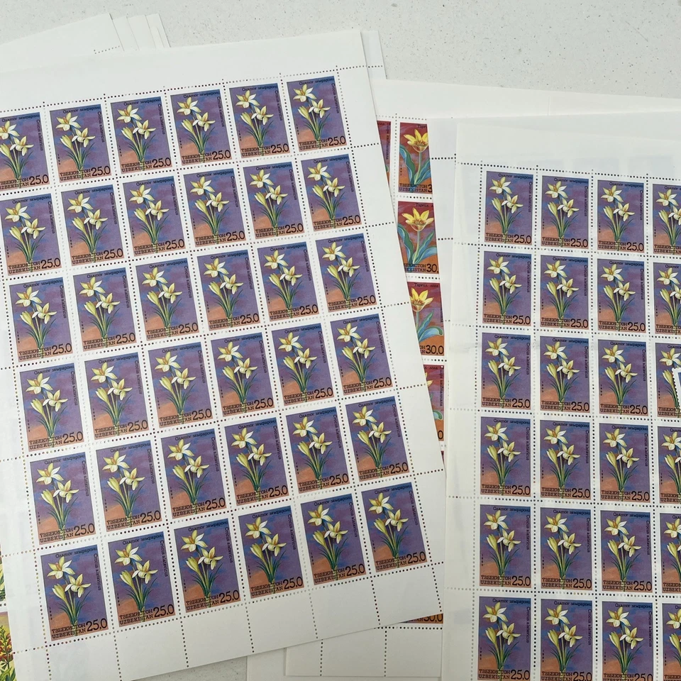 1993 Uzbekistan Stamps & Sheets MNH. 100s of stamps.  - image 4 of 4
