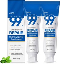 9.9 Hydroxyapatite Toothpaste - 2 Pack, Protects Enamel and Strengthens Teet