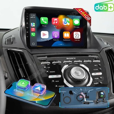 DAB+ Autoradio Für C-Max Ford Kuga 2012-2018 Escape 2013-2019 Android 15.0 4+64G