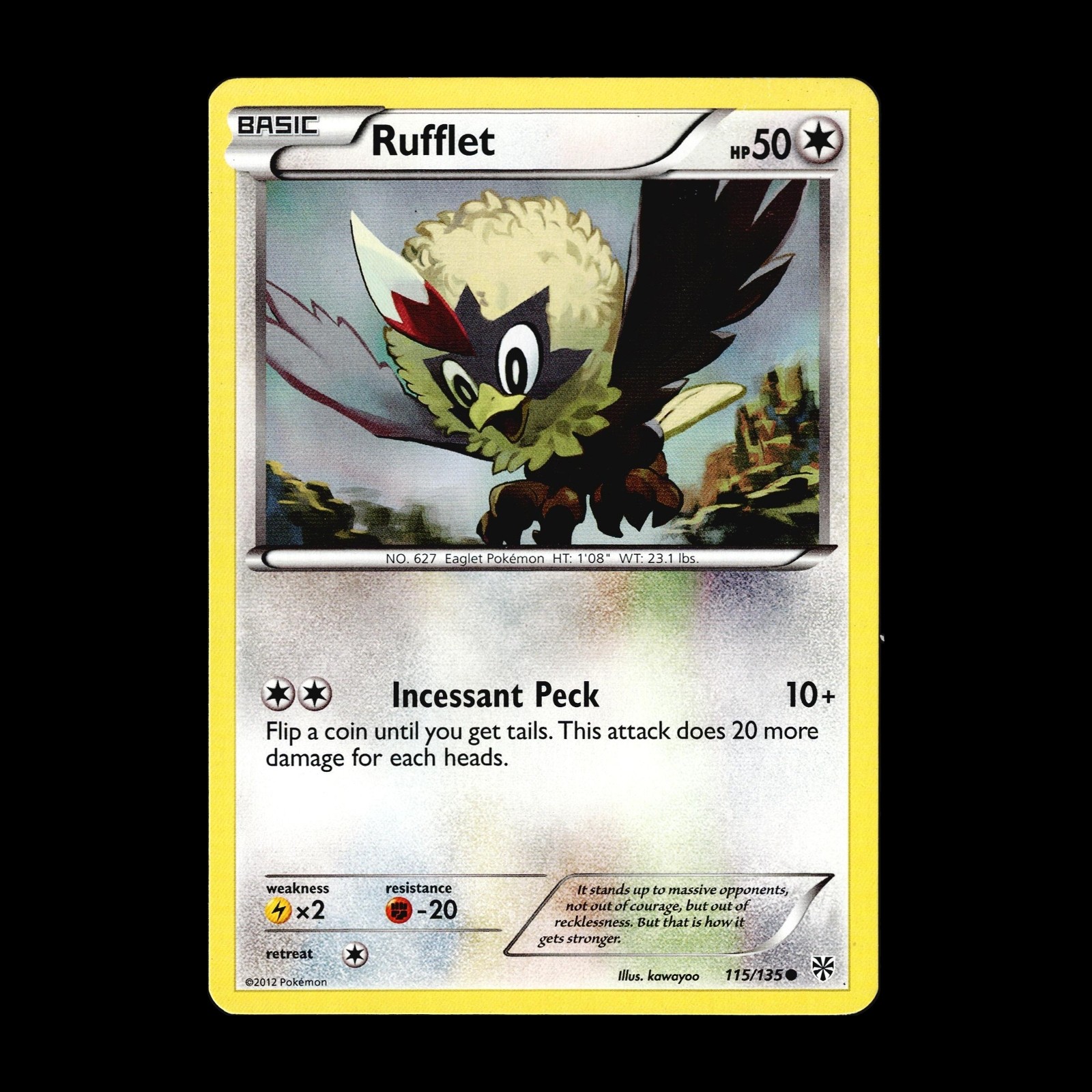 Rufflet 115/135 Plasma Storm Common Pokémon TCG LP