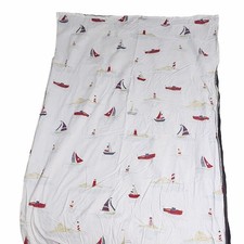 2 Pottery Barn Kids Navigator Blackout Curtain Panel Set 36x93 Each Hand Made