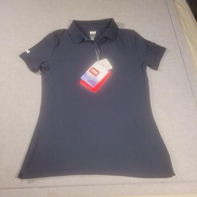 Helly Hansen Polo Shirt Mens XS Blue Crew Tech UV Protective UPF 50 Quick Dry