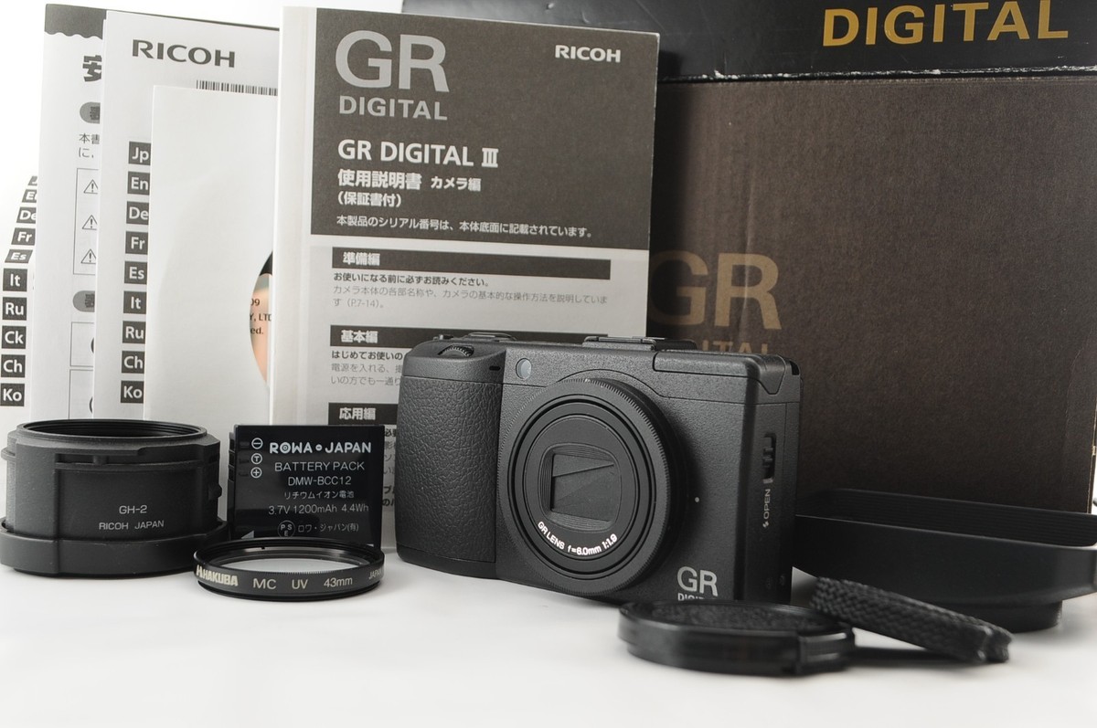 S/C 1874 [Exc+5 in Box] Ricoh GR Digital III 10.0MP Compact