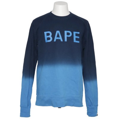 A Bathing Ape, Sweatshirt, Größe: XL, Blau, Baumwolle, Print, Herren #CIj