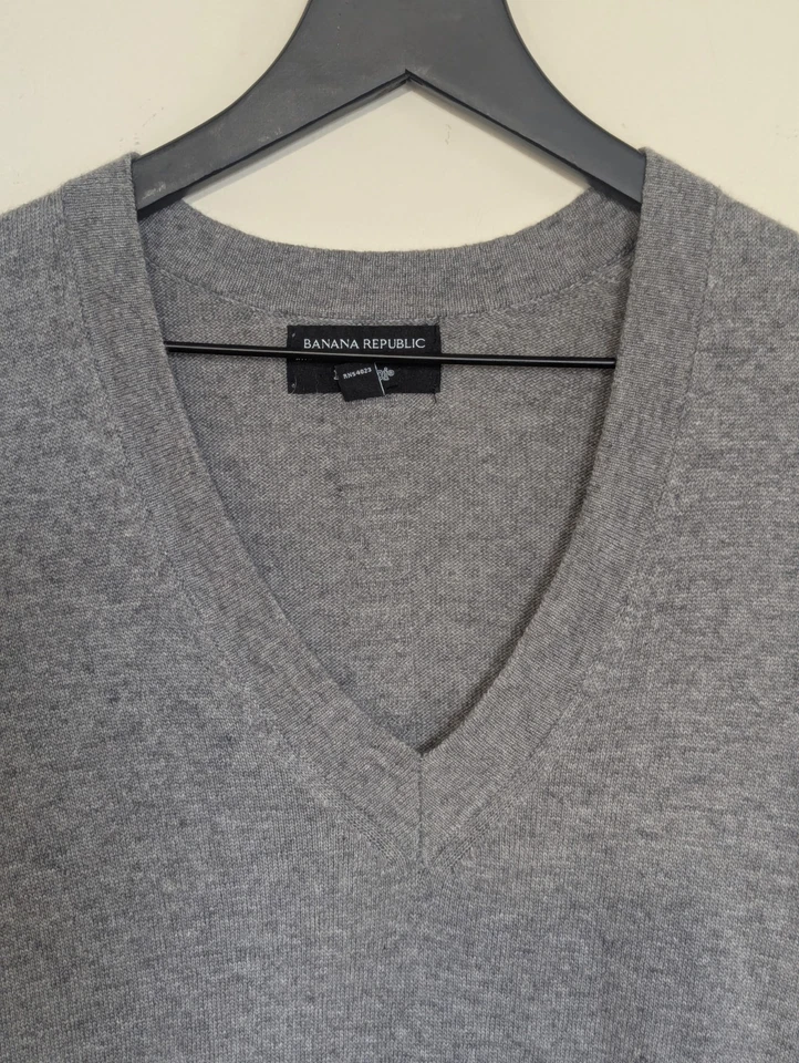 Banana Republic Sweater Dress Women Size Small Filpucci Merino Wool Blend Gray - Image 2 of 4