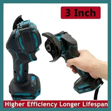 Cordless Mini Angle Grinder 18V 3 Inch Cutting Machine Compatible With Makita
