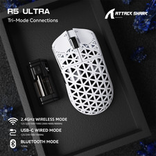ATTACK SHARK R5 ULTRA Wireless Gaming Mouse 3...