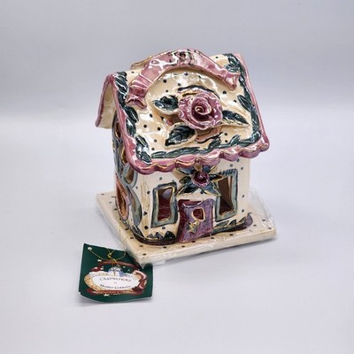 BLUE SKY CLAYWORKS Christmas Candle House Joy Tags Luminary Heather Goldminc NOB