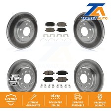 [Front+Rear] Coat Brake Rotors Ceramic Pad Kit For Chevrolet Equinox GMC Terrain