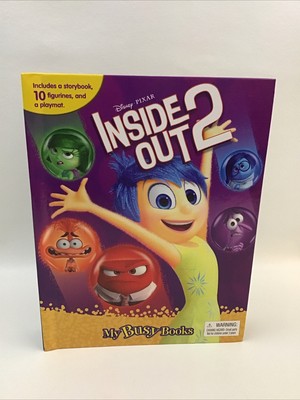 Disney Pixar Inside Out 2 My Busy Books Storybook Figurines Playmat Book