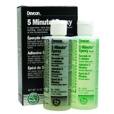 5 Minute Epoxy, 15 oz, Dual Cartridge, Colorless to Light Yellow Devcon 14200
