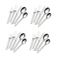 Sasaki Windows 18/8 Stainless Steel 20pc. Flatware Set (Service for Four)
