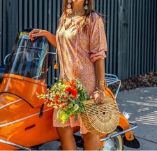 La Mer Luxe 3/4 Sleeve Emily Dress Size L