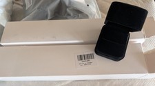 Black Velvet Lined Hinged Ring Gift Box, Square, Holds 1 Piece. Total Of 10