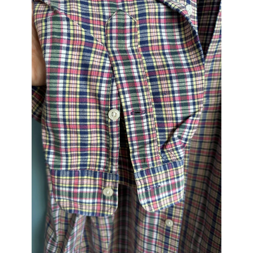 Camisa vintage Y2K Ralph Lauren Blaire a cuadros a rayas manga larga con botones Foto 4 de 4