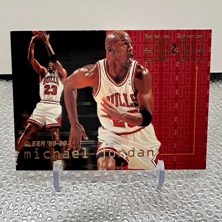 Fleer 1995-96 End 2 End Michael Jordan #9 of 20 Chicago Bulls Basketball