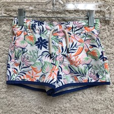 Polo Ralph Lauren Shorts 2 Toddler Blue Floral Swim Trunks Mesh Lined Beach Boys