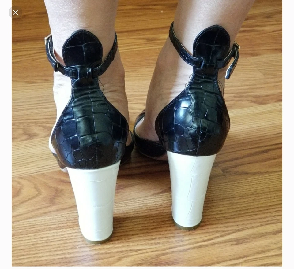 Tacones Kurt Geiger negros altos gruesos talla 37 Foto 2 de 4