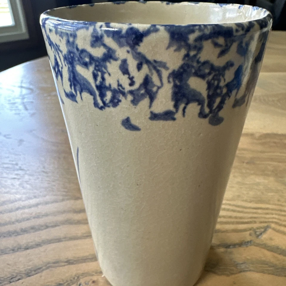 Vaso de gres Robinson-Ransbottom Pottery 16 oz Roseville, Ohio vintage  Foto 3 de 4