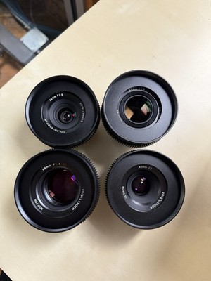 Voigtlander Nikon Mount Simmod Cine Modded Lens Set (28,40,58,90mm)
