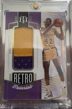 2021-22 Panini National Treasures Retro Materials James Worthy /25