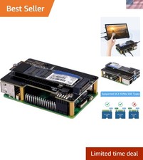 N04 M.2 NVMe to PCIe Adapter for Raspberry Pi 5, Support M.2 NVMe SSD 2230 22...
