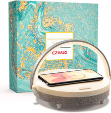 Gifts for Women, 4-In-1 Bluetooth Speaker, Bedside Lamp with Wireless Charger