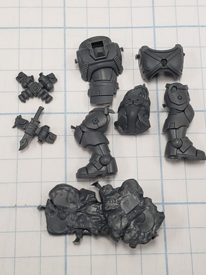 #ad 40k Space Wolves Bits Wolf Scout Kill Team Pack Leader Frosteye Torso Legs #01 $23.99