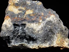 Rare! Acanthite after Nat. Silver & Polybasite Norwich-Platus Mine Butte Montana