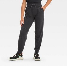 NEW SMALL black Girls Soft Stretch Jogger Pants - All In Motion