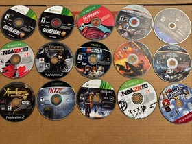 Mixed Lot of 84 Loose Untested Video Game Discs Scratched resurface & repair