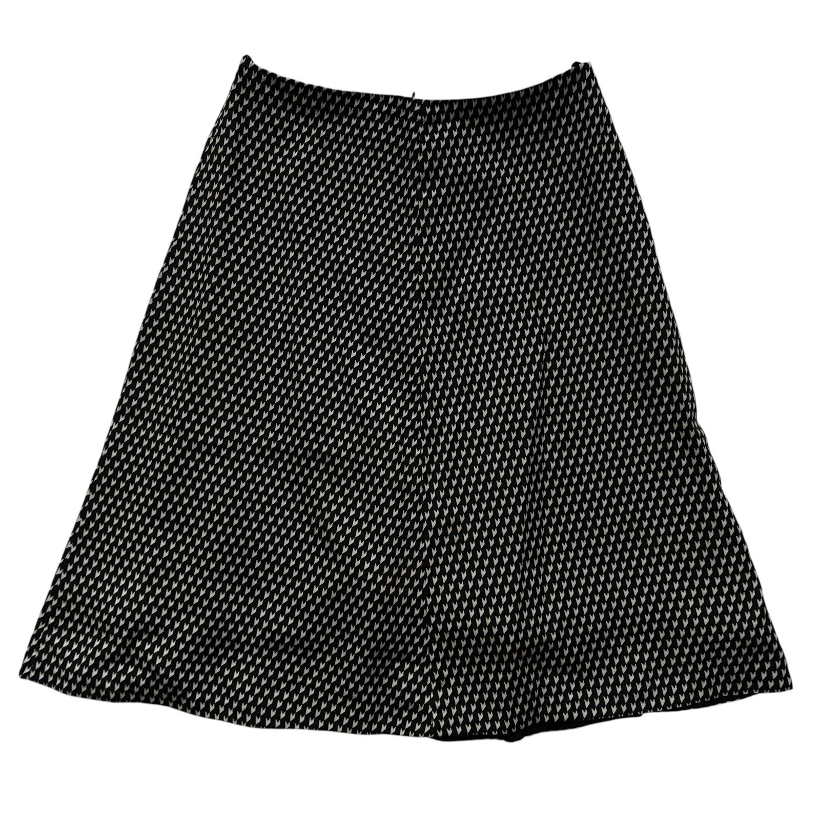 Vintage Skirt 70s Monochrome Geometric Print Retro Mod 14 image 3