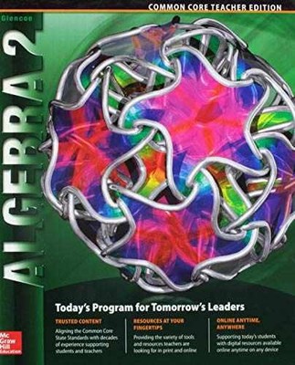 Glencoe Algebra 2, Common Core - Hardcover, by Carter Cuevas Day - Acceptable
