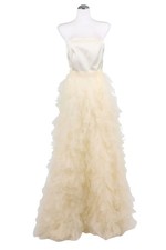 Ida Sjöstedt Damen Kleid Gr. 34 Creme A-Lini...