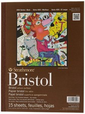 Strathmore 400 Serie Bristol, Papier, Pergament, 2-lagig, 9x12 9x12, 2-lagig 
